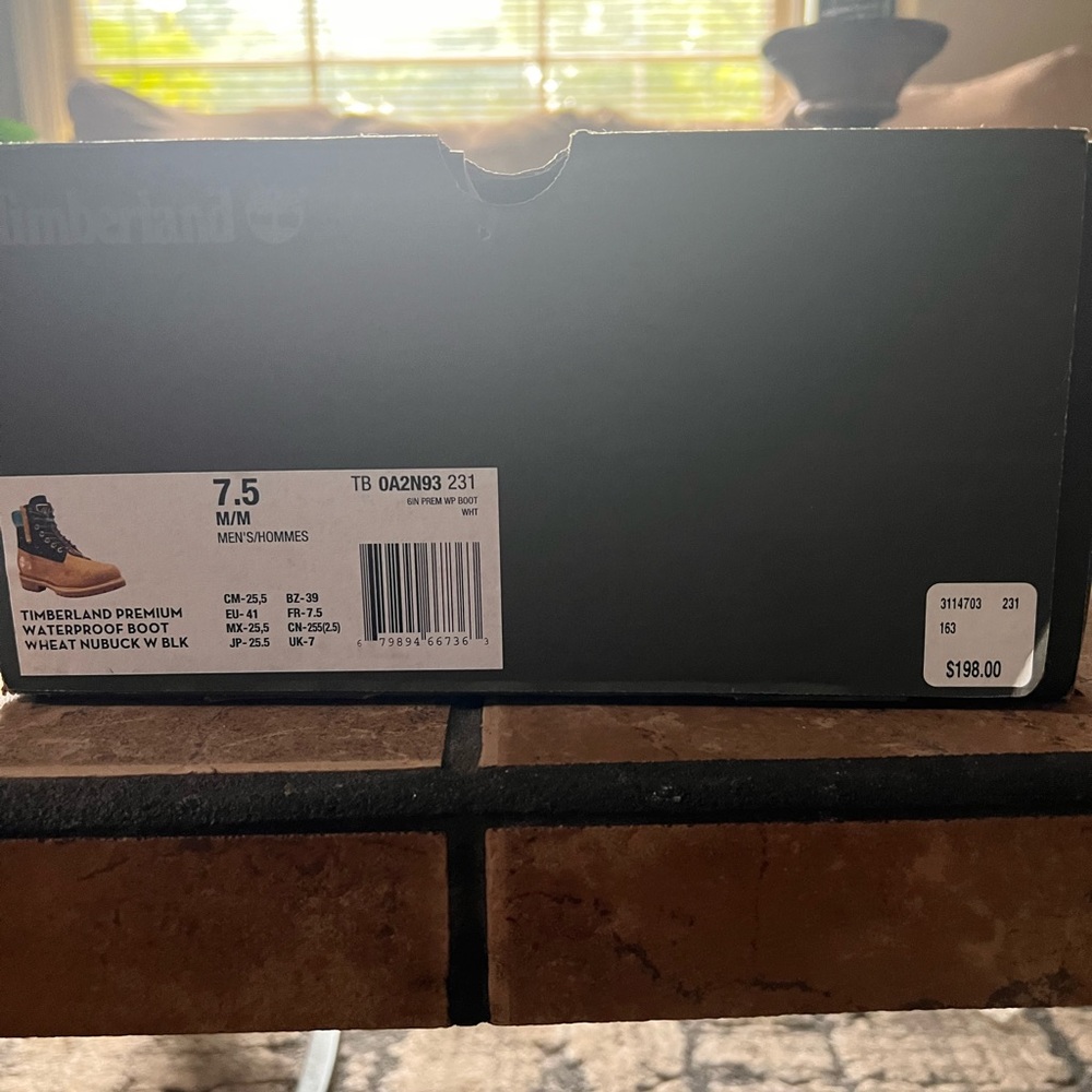 💕NWT💕Timberland Boot 6-inch Premium Waterproof In Wheat/black/turquoise UNISEX - Picture 8 of 9